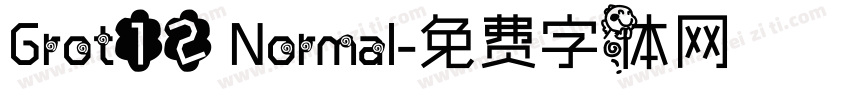 Grot12 Normal字体转换